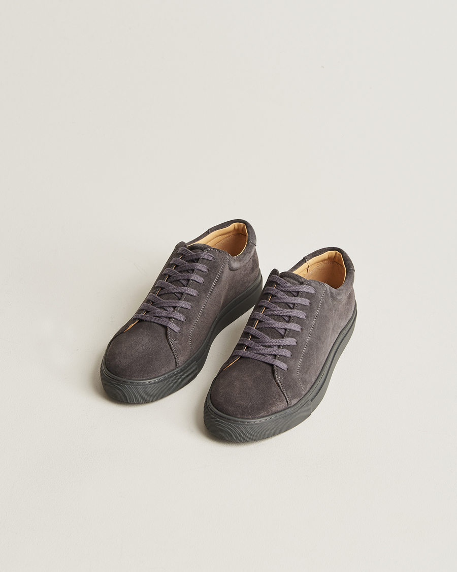 Men | Myrqvist | Myrqvist | Oaxen Monochrome Sneaker Dark Grey Suede