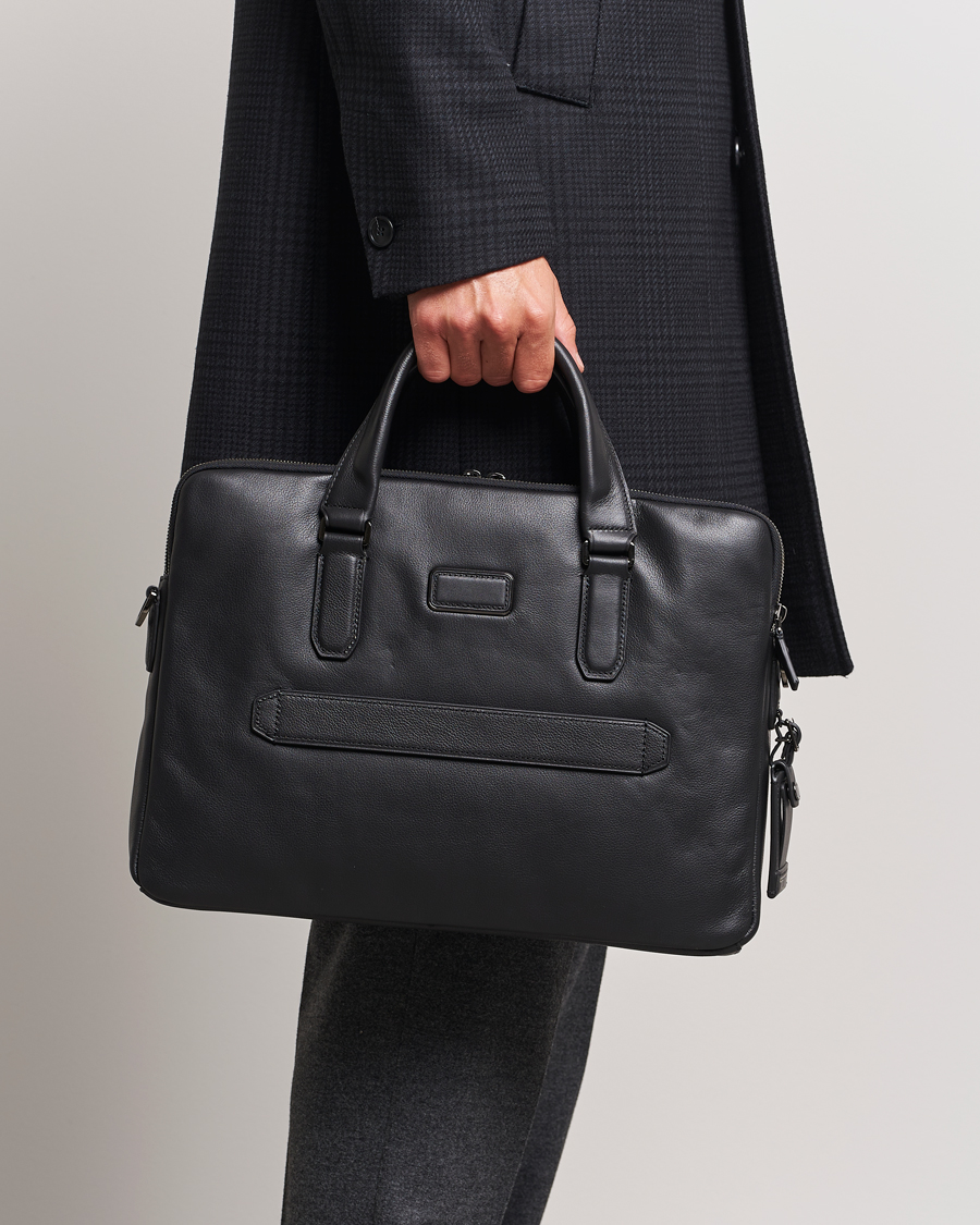 Heren |  | TUMI | Harrison Sycamore Slim Leather Brief Black