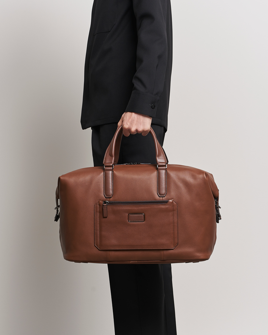 Heren | Accessoires | TUMI | Harrison Nelson Leather Duffel Cognac