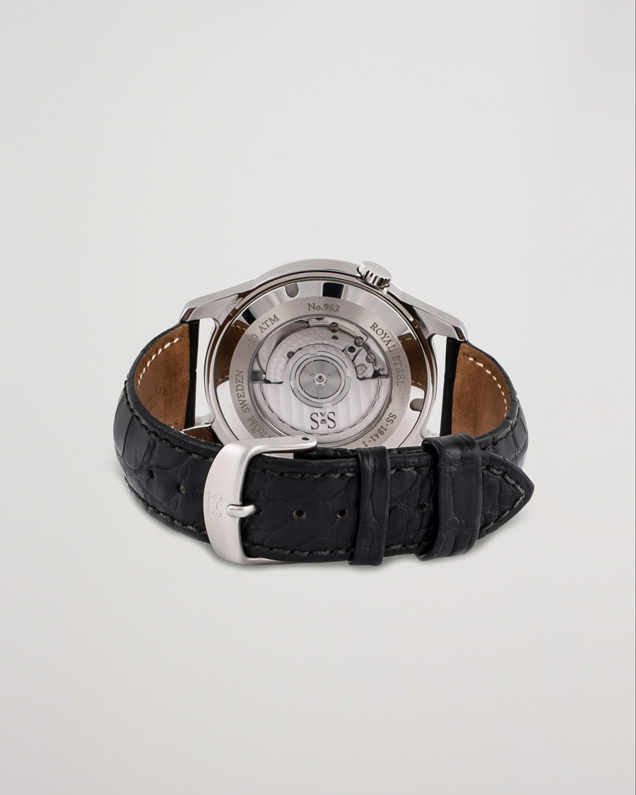 Heren | Sjöö Sandström Pre-Owned Royal Steel Classic 41mm SS-1841-1 Steel White | Sjöö Sandström Pre-Owned | Royal Steel Classic 41mm SS-1841-1 Steel White