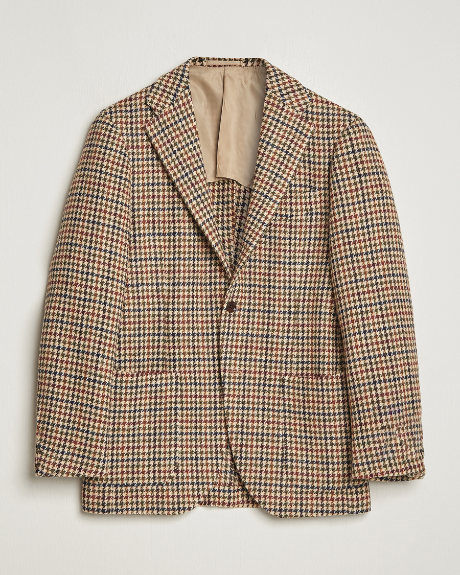 Heren | Blazers | Beams F | Harris Tweed Gunclub Check Blazer Brown