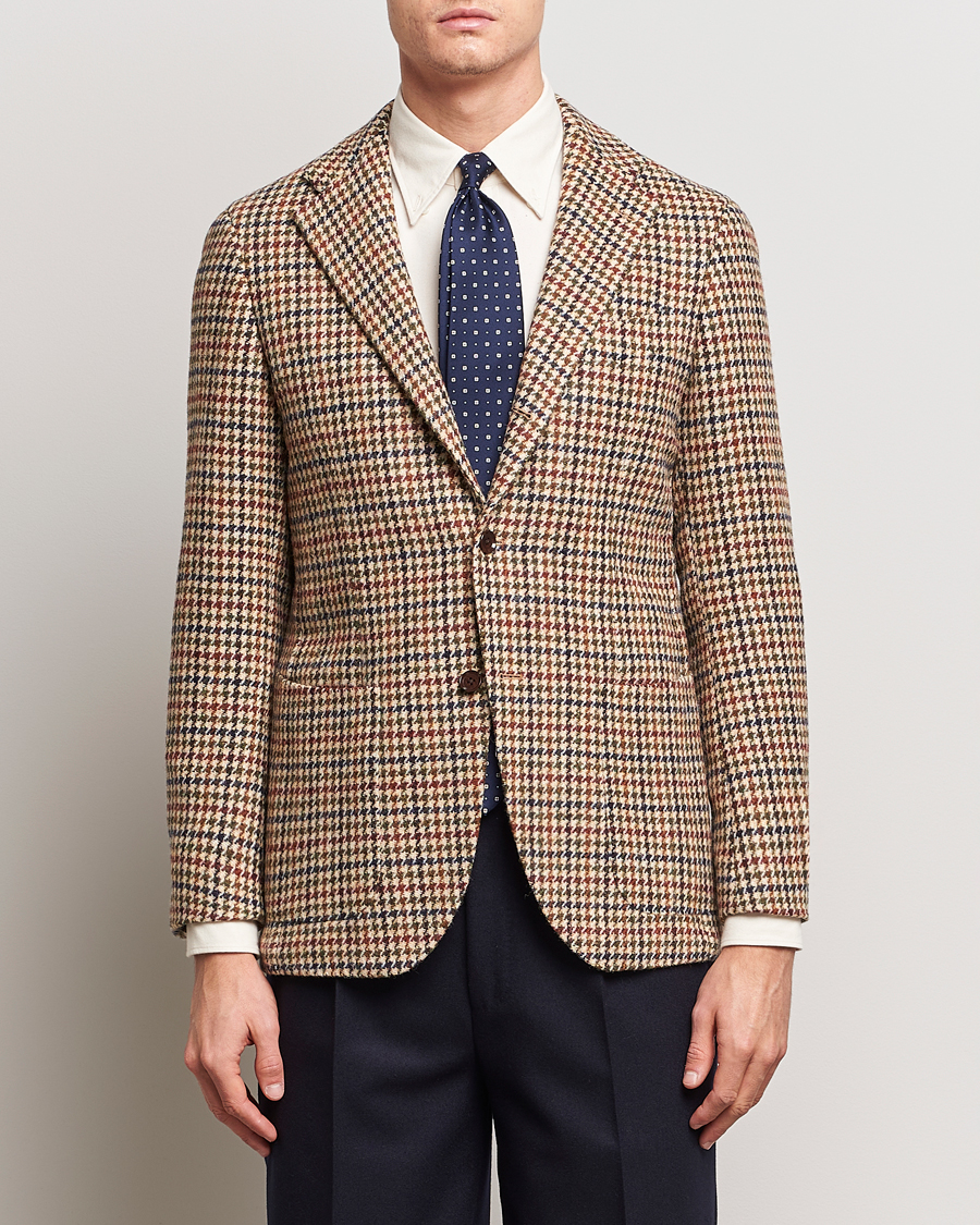Heren | Blazers | Beams F | Harris Tweed Gunclub Check Blazer Brown