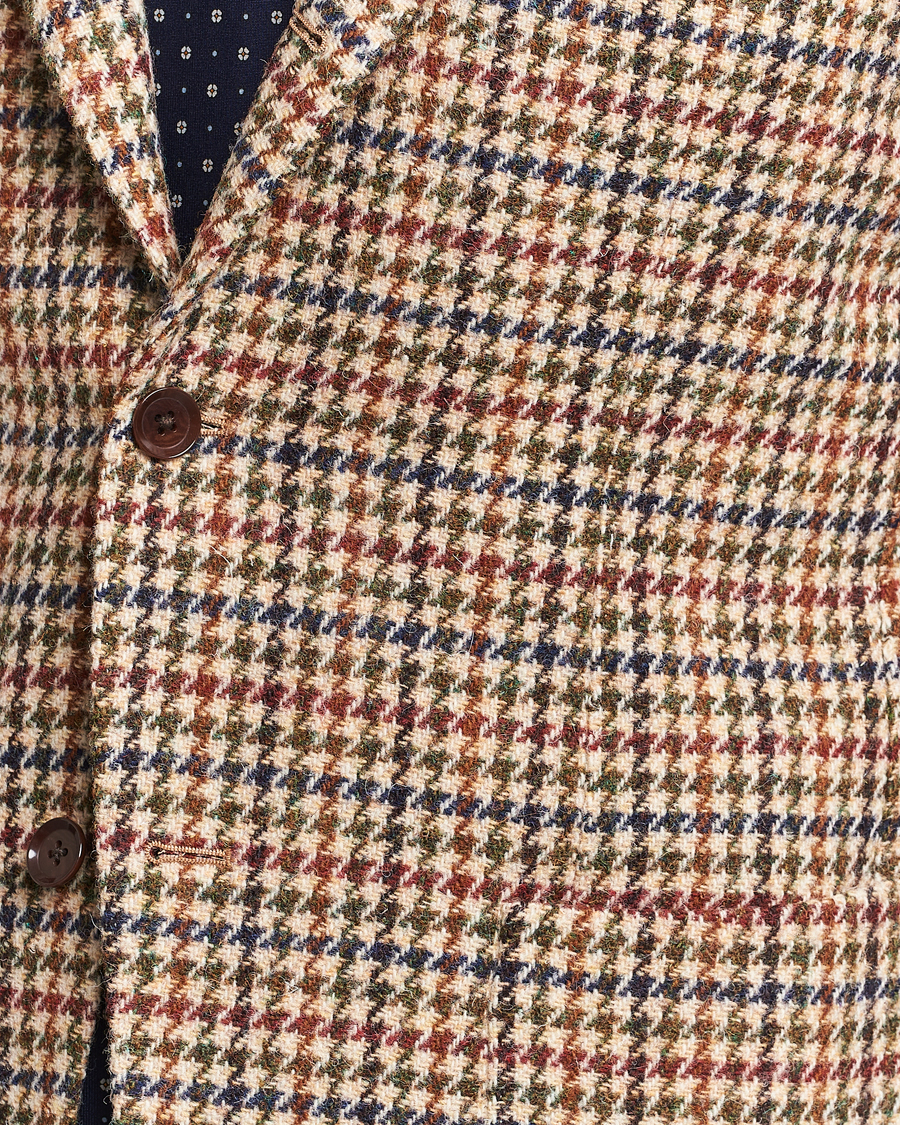 Heren | Blazers | Beams F | Harris Tweed Gunclub Check Blazer Brown