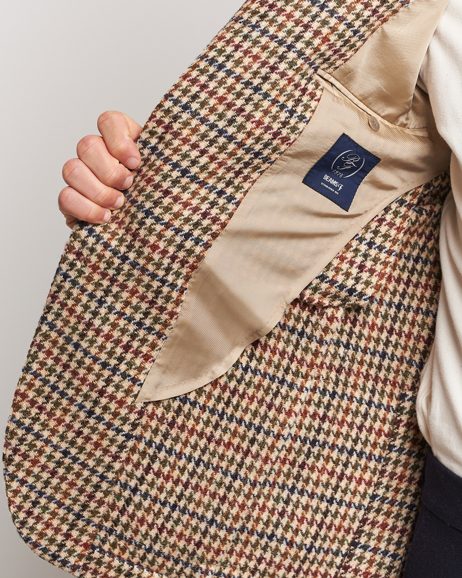 Heren | Blazers | Beams F | Harris Tweed Gunclub Check Blazer Brown
