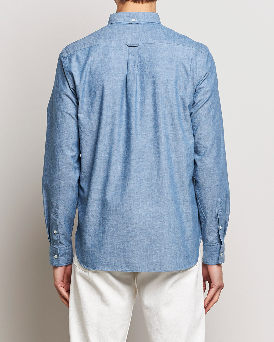 Heren | Overhemden | BEAMS PLUS | Chambray Button Down Shirt Light Blue
