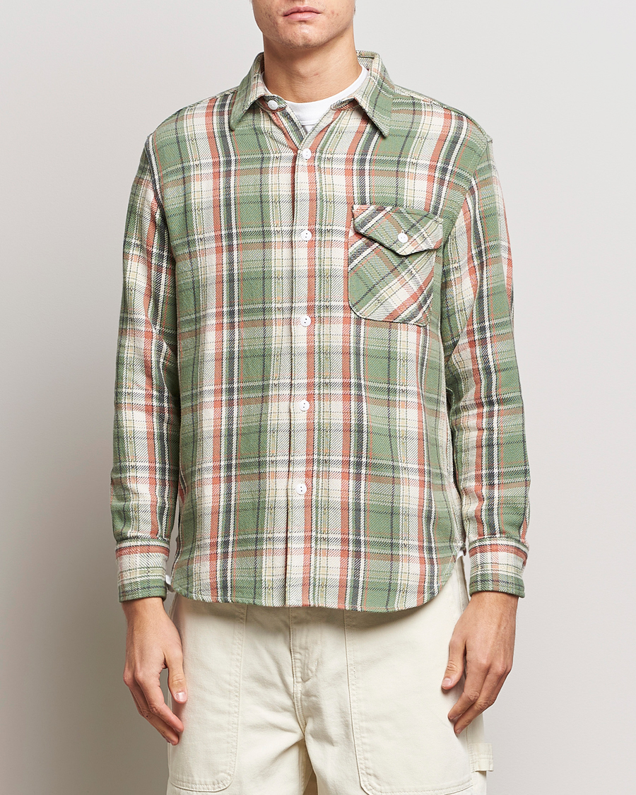 Heren | Overhemden | BEAMS PLUS | Dobby Guide Overshirt Pale Green