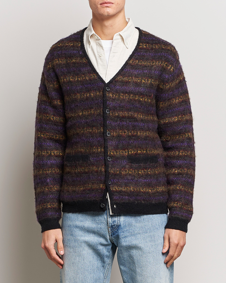Heren | Truien | BEAMS PLUS | Fairisle Jacquard Cardigan Grey