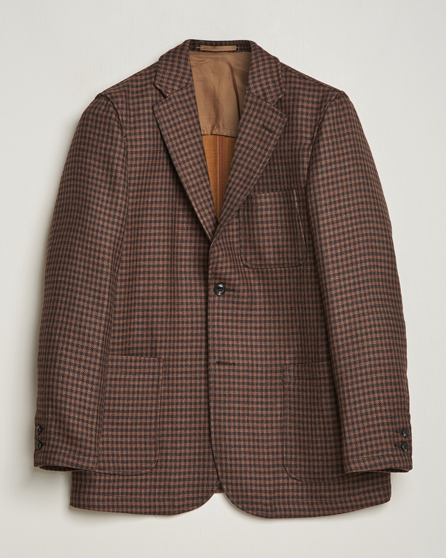 Heren | Blazers | BEAMS PLUS | Houndstooth Twill Blazer Brown