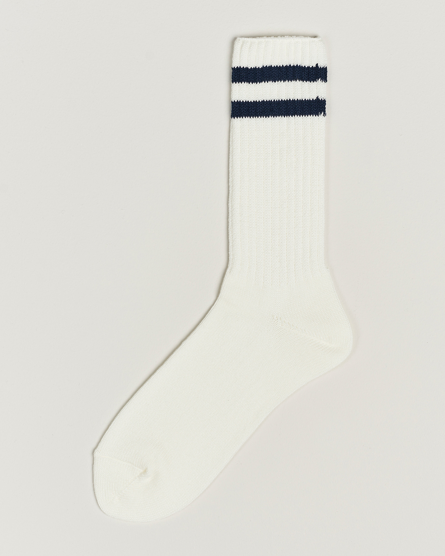 Heren | Ondergoed | BEAMS PLUS | BEAMS PLUSSchool Boy SocksWhite/Navy