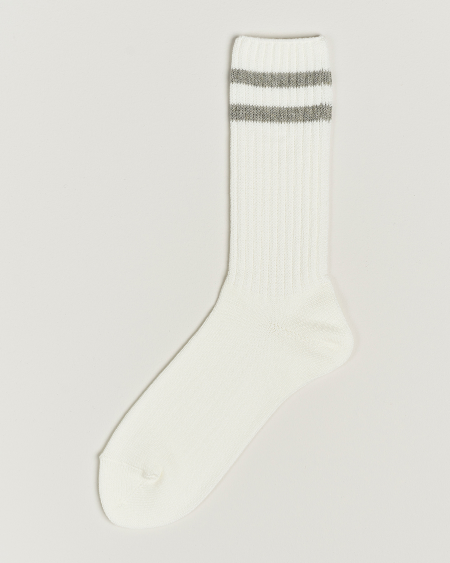 Heren | BEAMS PLUS | BEAMS PLUS | Schoolboy Socks White/Grey
