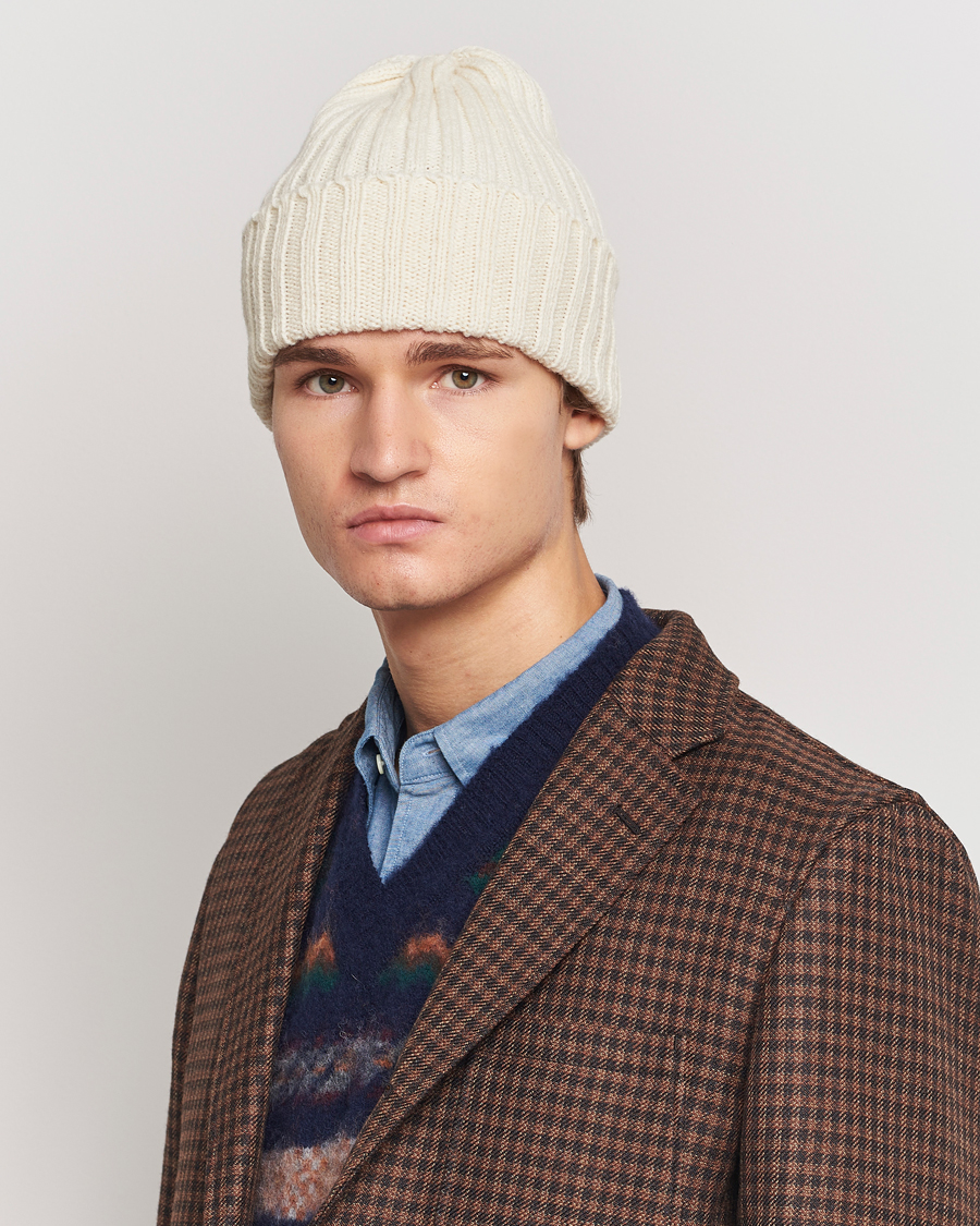 Heren | BEAMS PLUS Wool Watch Hat Natural | BEAMS PLUS | Wool Watch Hat Natural