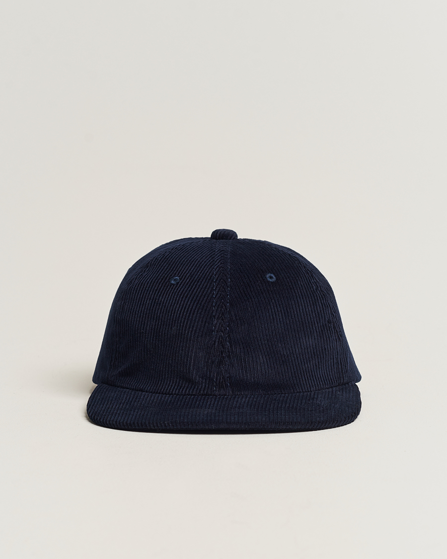 Heren | BEAMS PLUS 6 Panel Corduroy Cap Navy | BEAMS PLUS | 6 Panel Corduroy Cap Navy