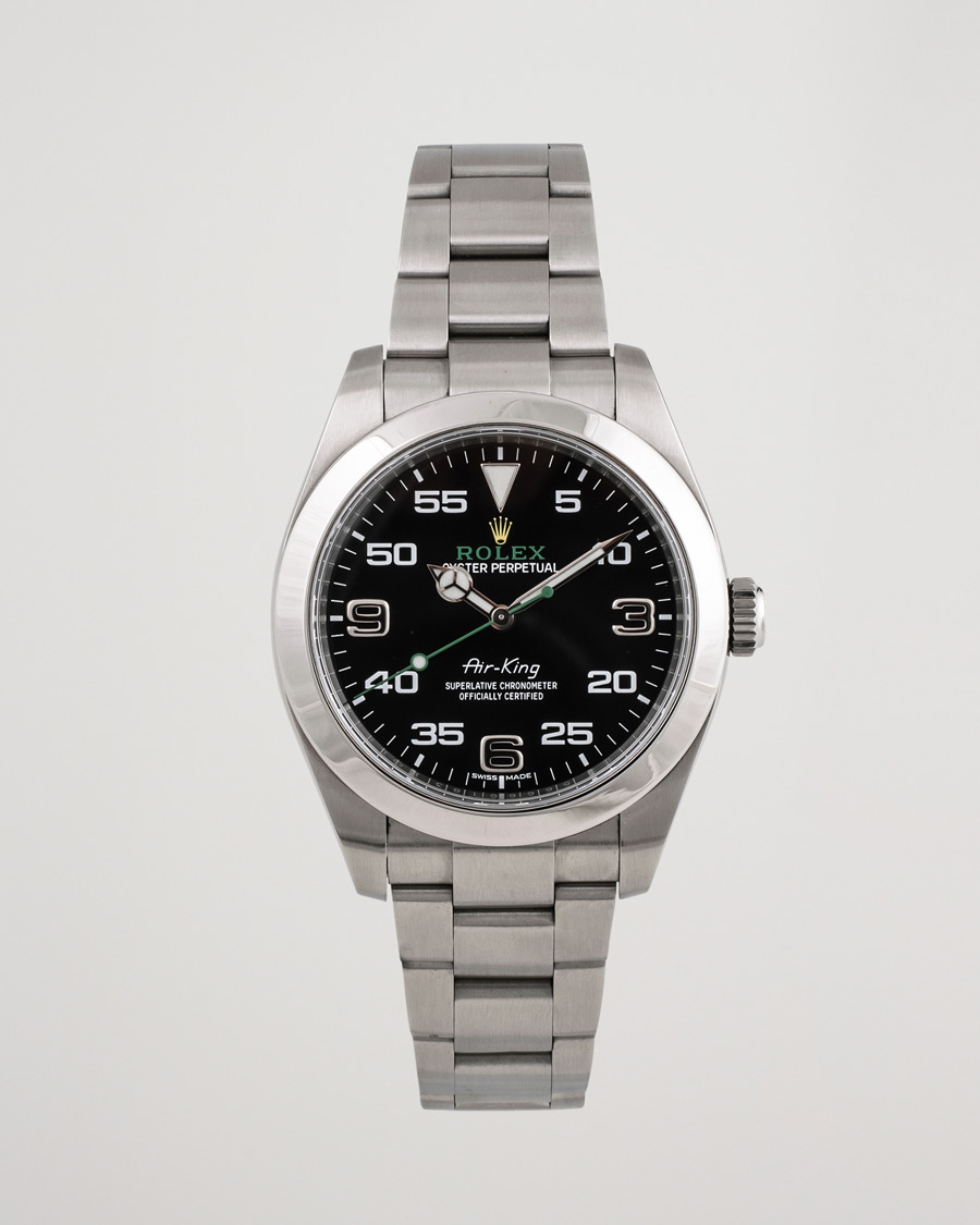 Heren | Rolex Pre-Owned Air-King Steel Black 116900 | Rolex Pre-Owned | Air-King Steel Black 116900