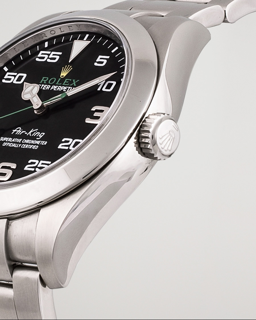 Heren | Pre-Owned & Vintage Watches | Rolex Pre-Owned | Air-King Steel Black 116900