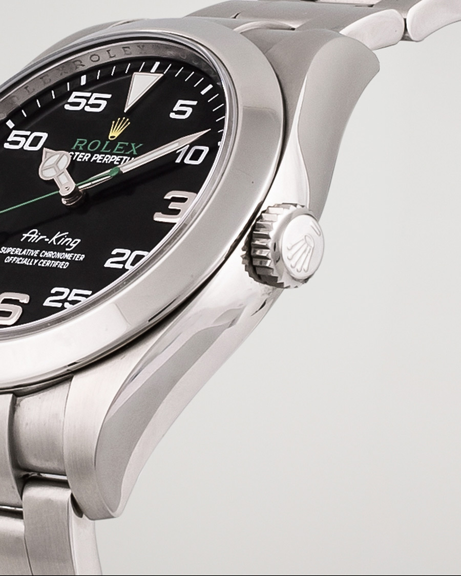 Heren | Rolex Pre-Owned Air-King Steel Black 116900 | Rolex Pre-Owned | Air-King Steel Black 116900