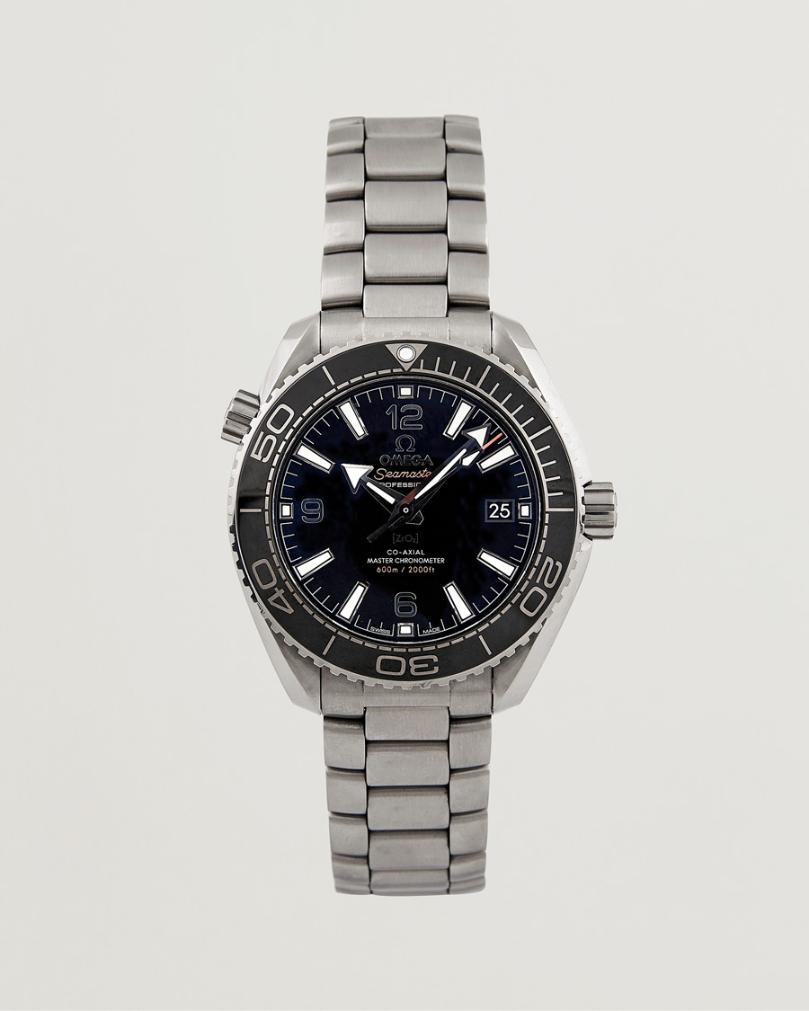 Heren | Omega Pre-Owned Seamaster Planet Ocean 21530402001001 Steel Black | Omega Pre-Owned | Seamaster Planet Ocean 21530402001001 Steel Black