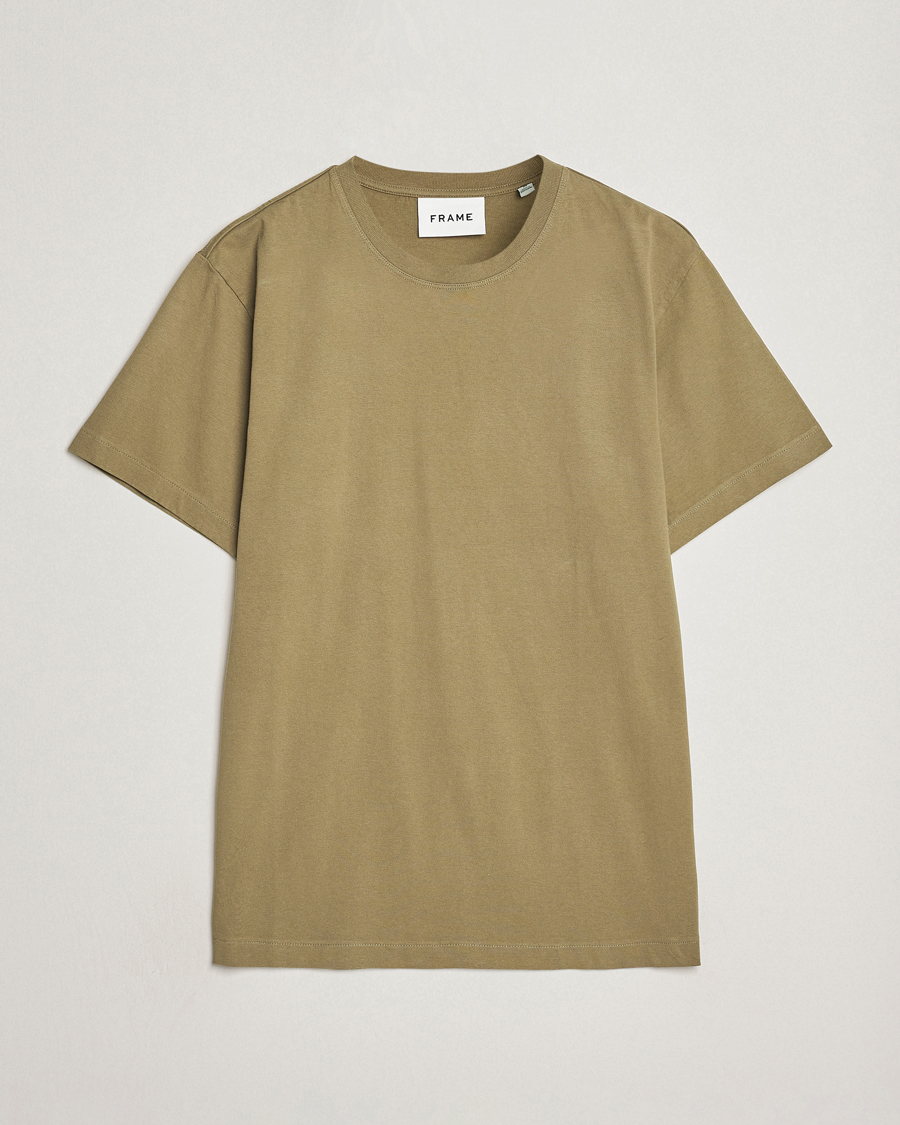 Heren | T-shirts | FRAME | Logo T-Shirt Khaki Green