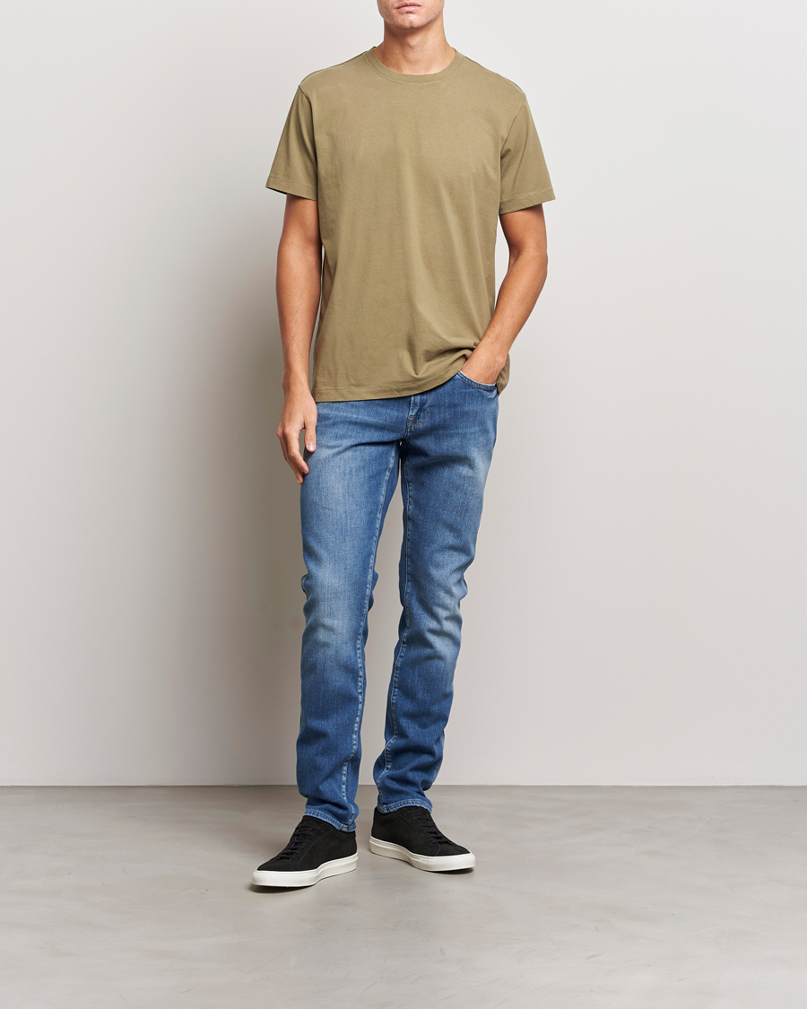 Heren | T-shirts | FRAME | Logo T-Shirt Khaki Green