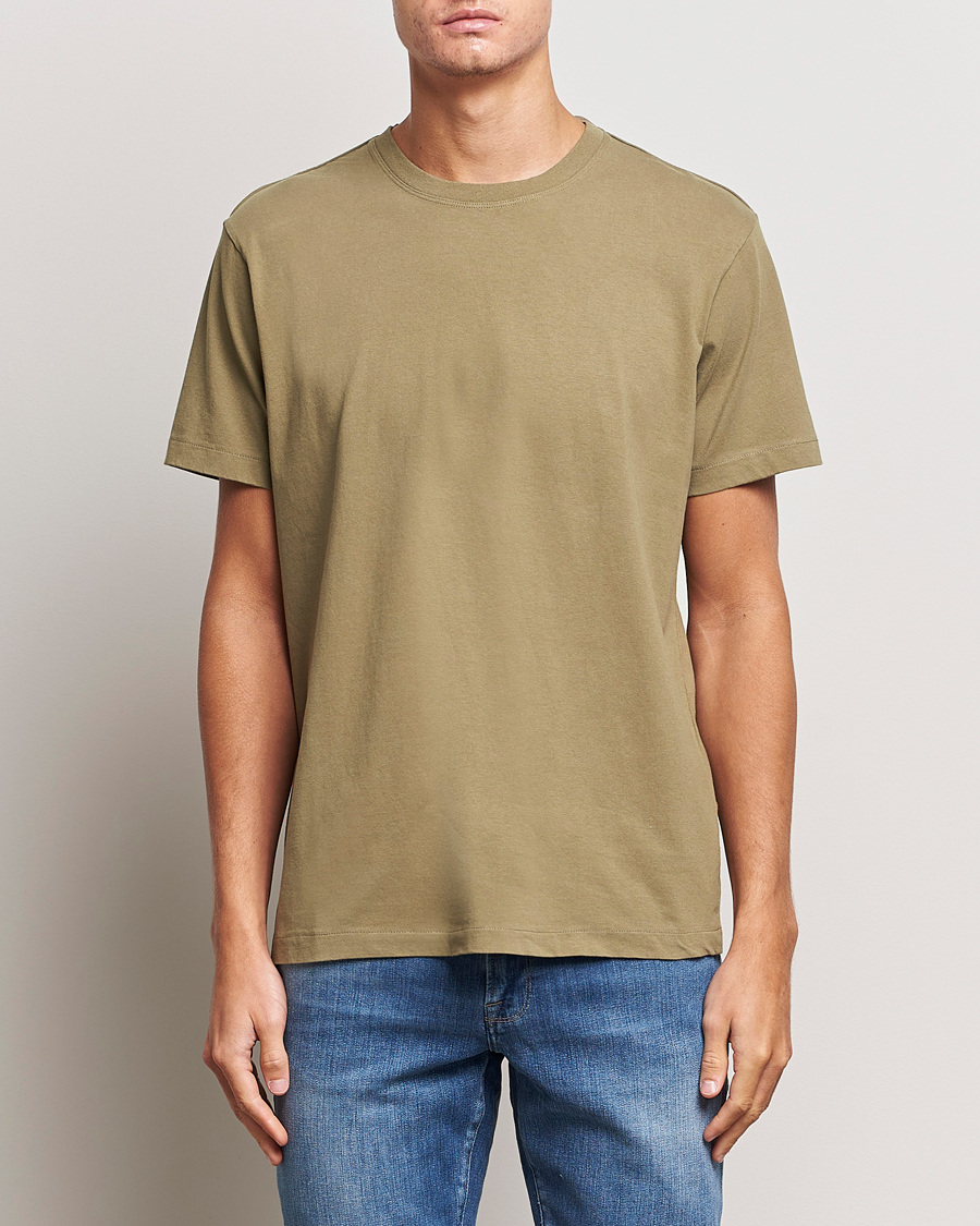 Heren | T-shirts | FRAME | Logo T-Shirt Khaki Green