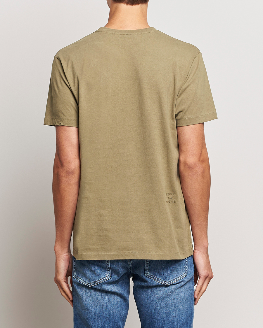 Heren | T-shirts | FRAME | Logo T-Shirt Khaki Green