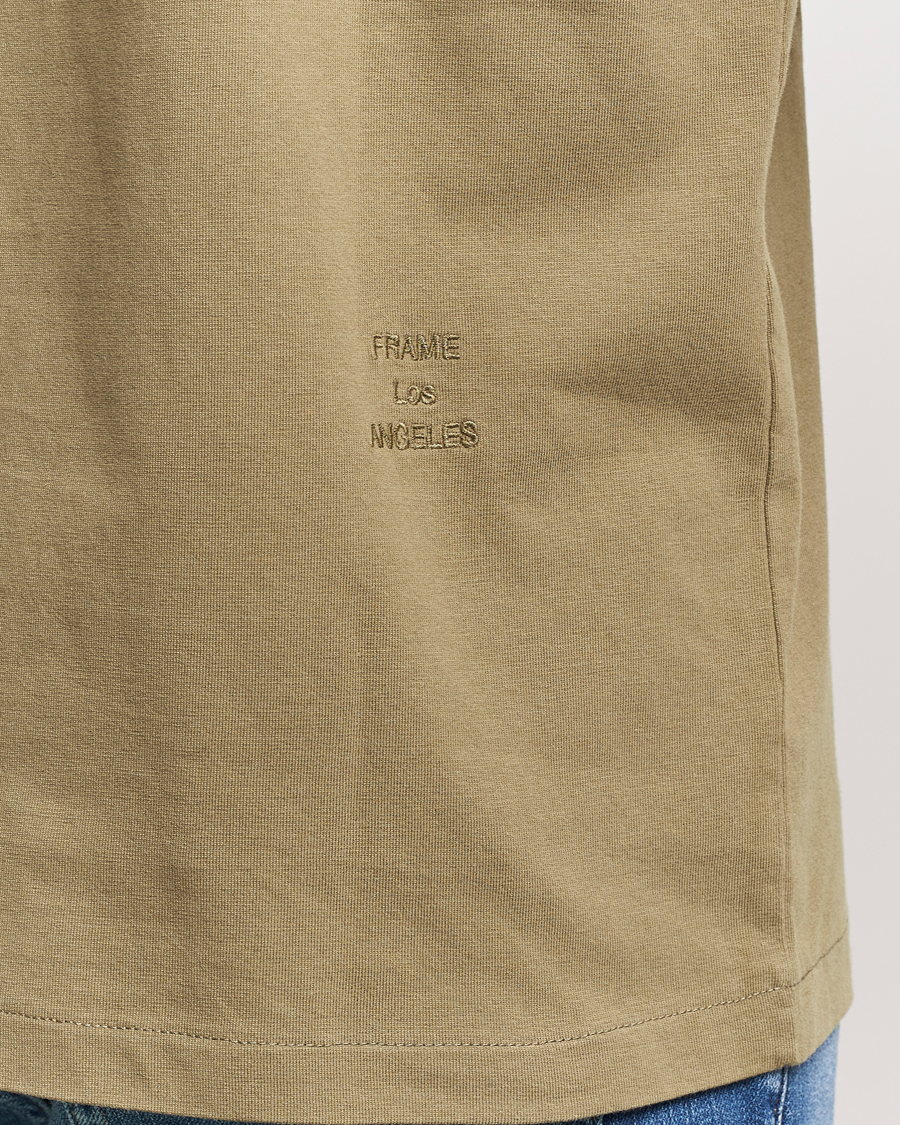 Heren | T-shirts | FRAME | Logo T-Shirt Khaki Green