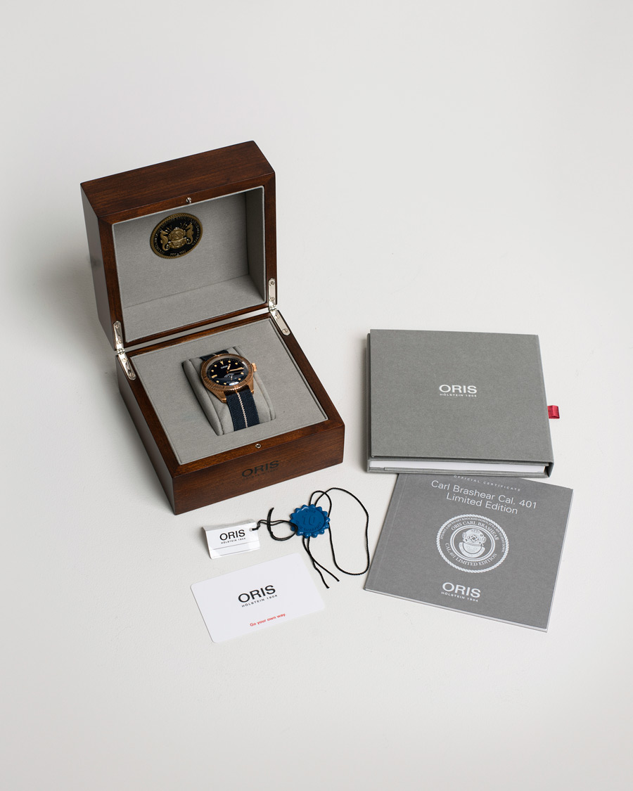 Heren | Oris Pre-Owned Carl Brashear Calibre 401 Limited Edition Steel Blue | Oris Pre-Owned | Carl Brashear Calibre 401 Limited Edition Steel Blue