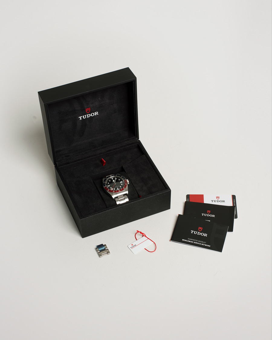 Heren | Tudor Pre-Owned Black Bay GMT 79830 RB Steel Black | Tudor Pre-Owned | Black Bay GMT 79830 RB Steel Black
