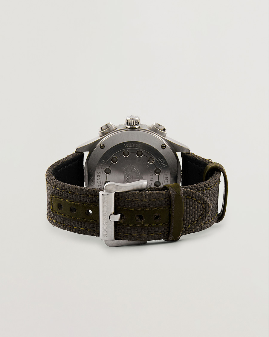 Heren | Sjöö Sandström Pre-Owned UTC Skydiver 017401 Steel Black | Sjöö Sandström Pre-Owned | UTC Skydiver 017401 Steel Black