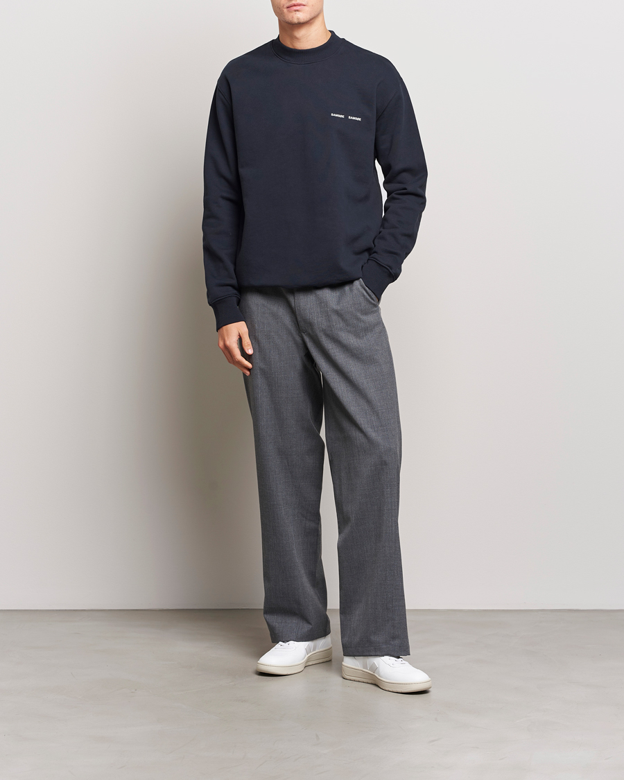 Heren | Truien | Samsøe Samsøe | Norsbro Crew Neck Sweatshirt Sky Captian