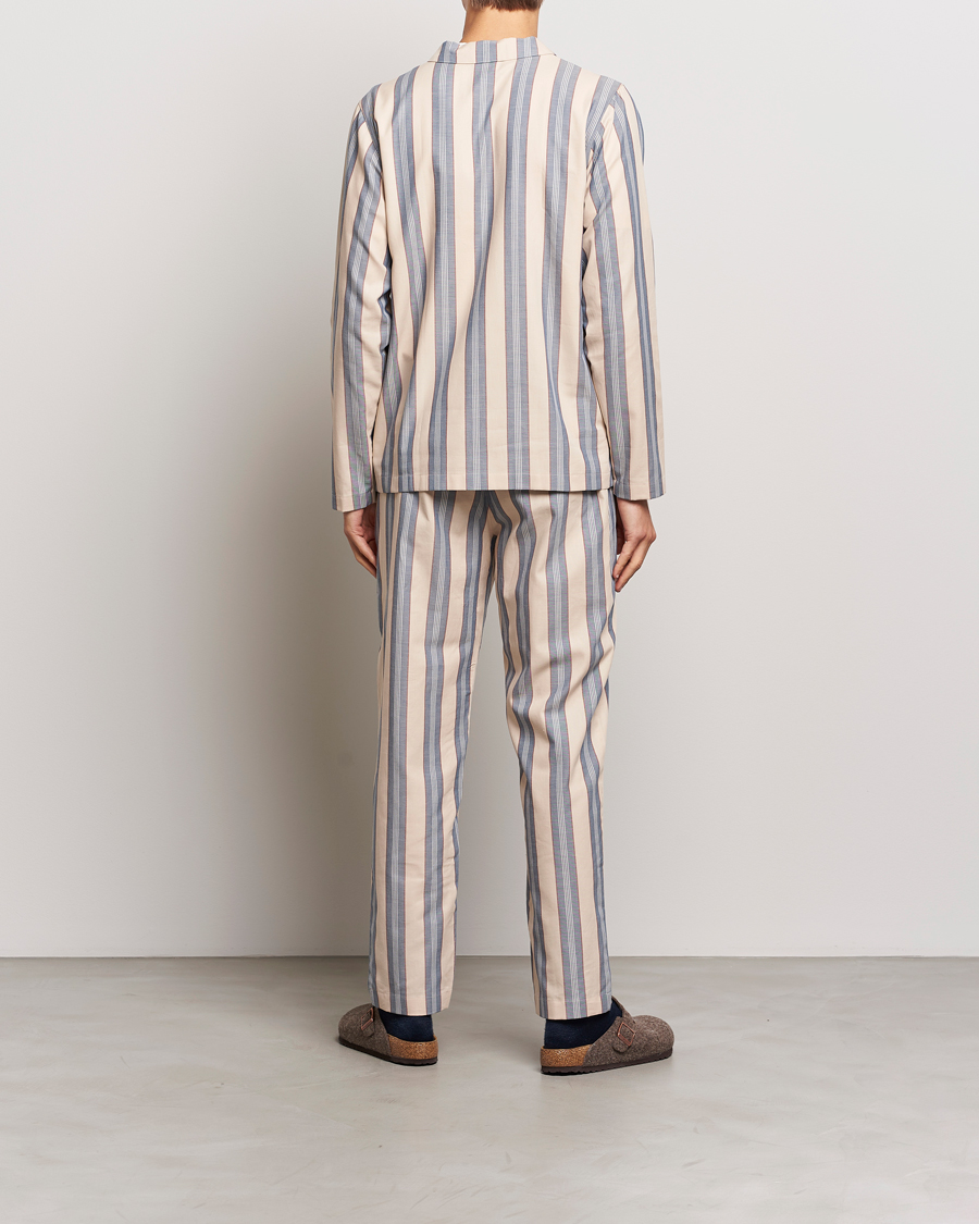 Heren | Pyjama's en gewaden | Nufferton | Uno Old School Pyjama Set Beige/Blue