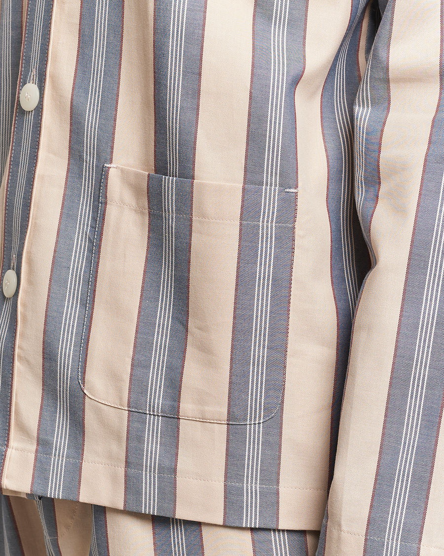 Heren | Pyjama's en gewaden | Nufferton | Uno Old School Pyjama Set Beige/Blue
