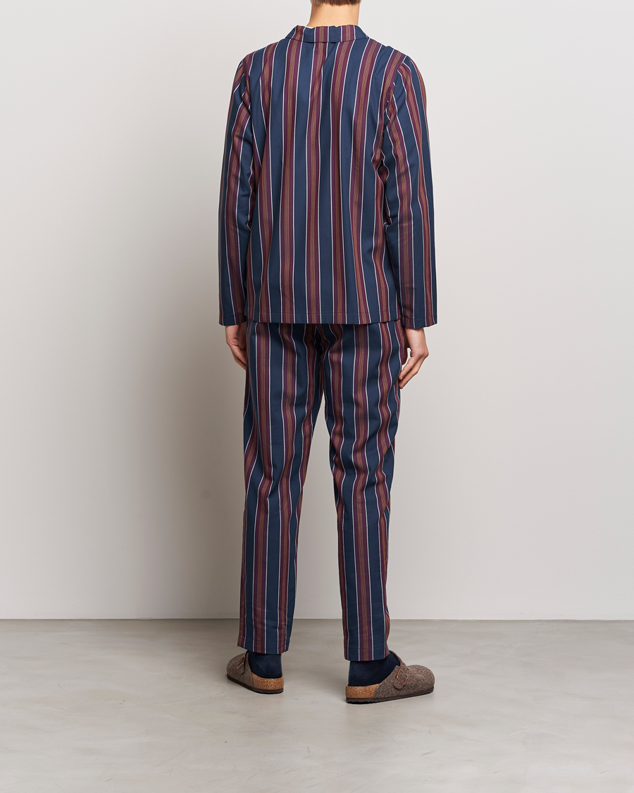 Heren | Pyjama's en gewaden | Nufferton | Uno Old School Pyjama Set Navy/Orange