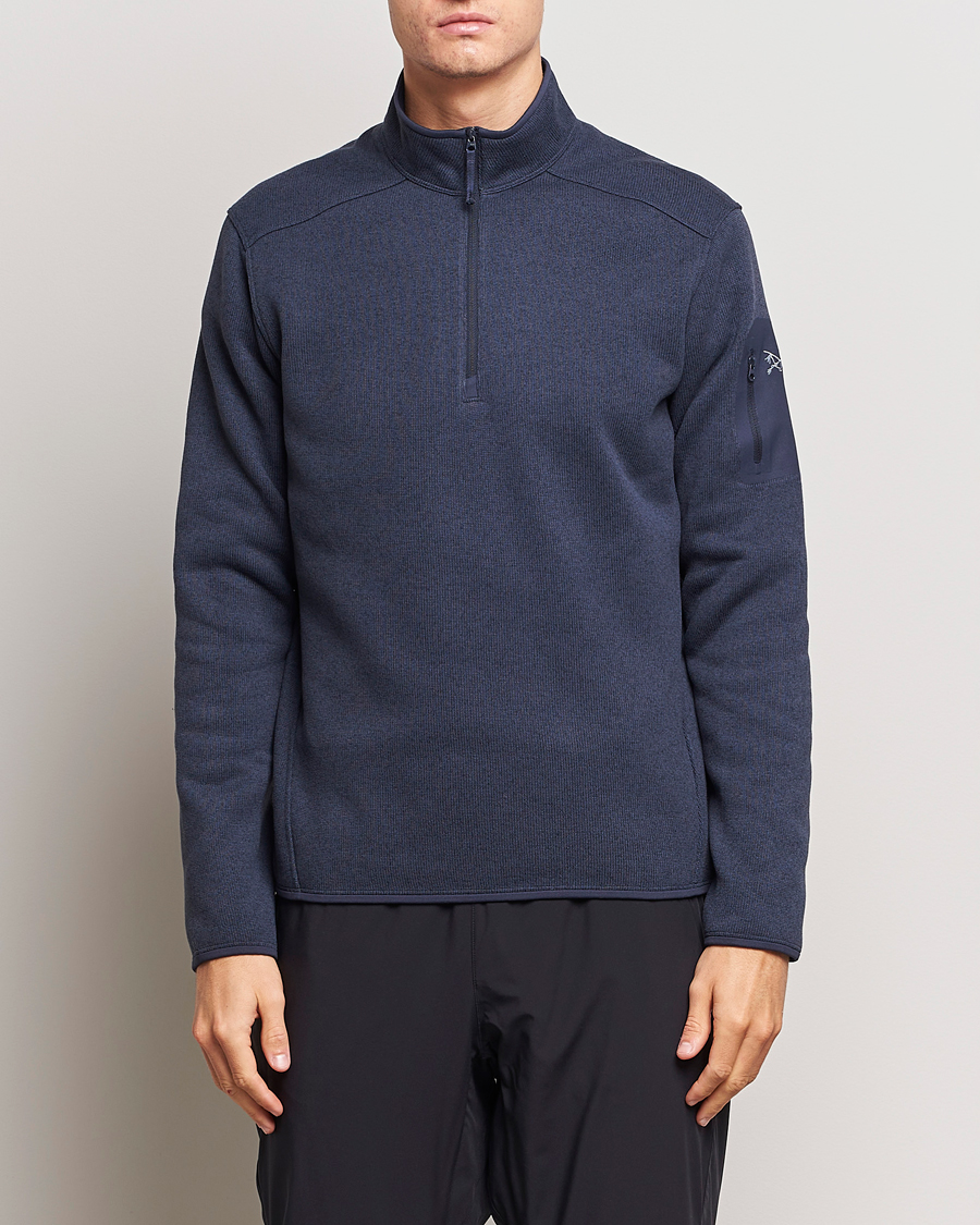 Heren | Arc'teryx | Arc'teryx | Covert Half-Zip Black Sapphire Heather