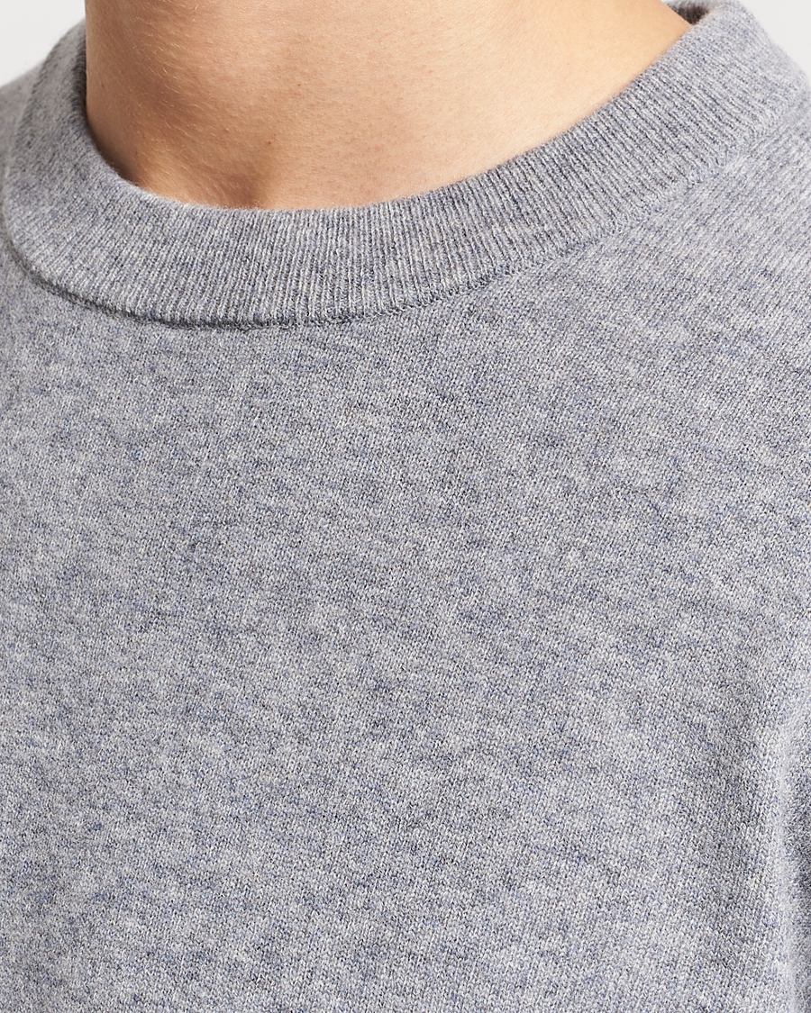 Heren | Truien | Filippa K | 93 Knitted Lambswool Crew Neck Sweater Grey Melange