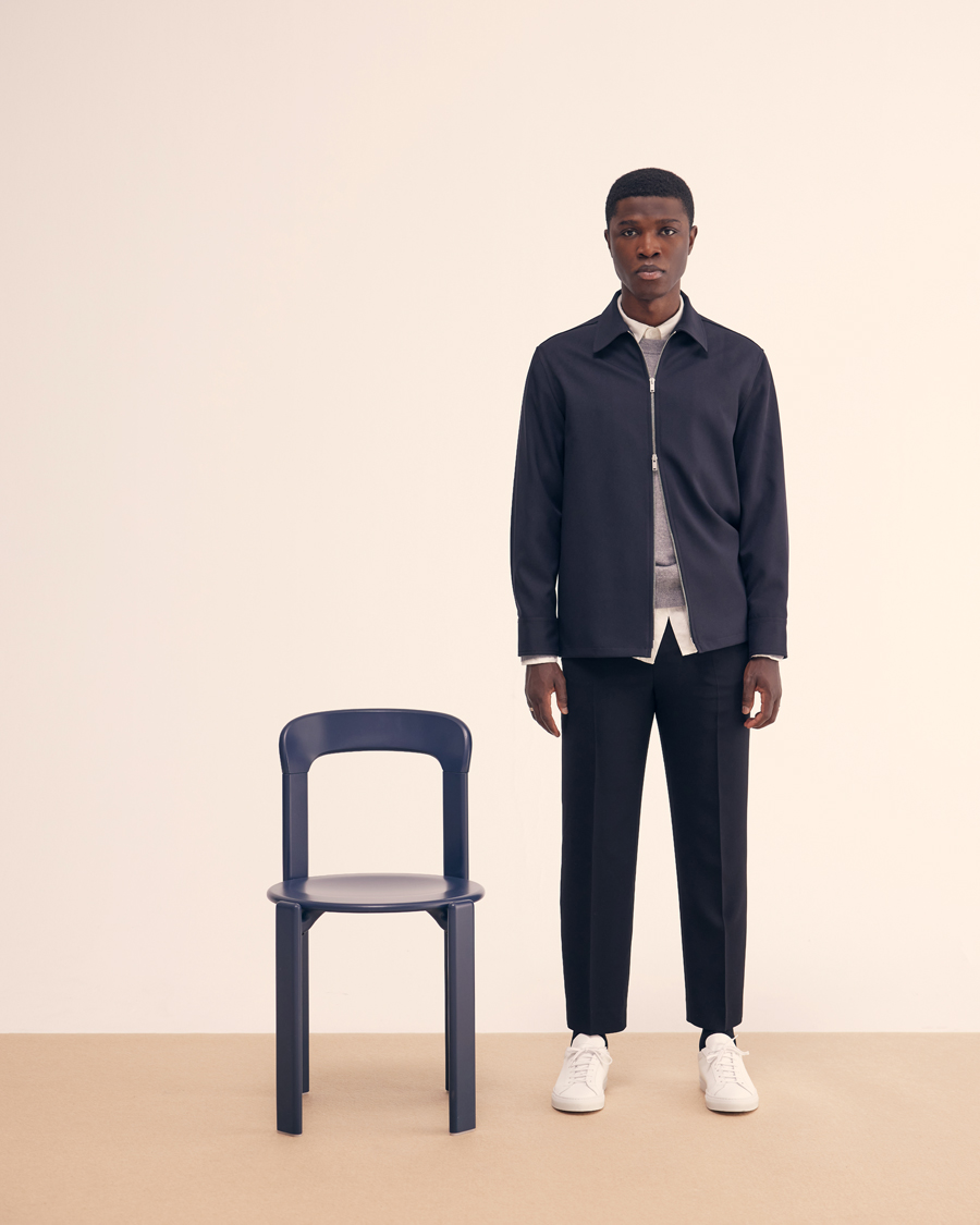 Heren | Truien | Filippa K | 93 Knitted Lambswool Crew Neck Sweater Grey Melange
