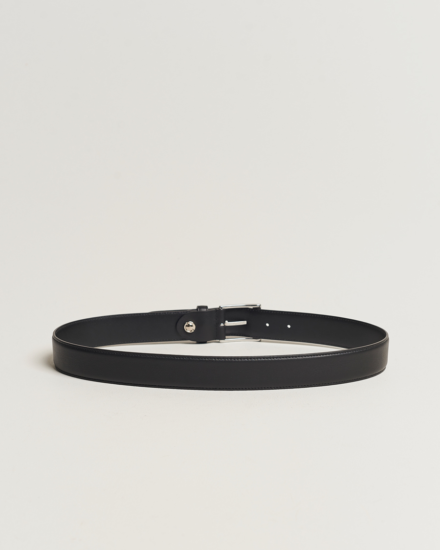 Heren | Business & Beyond | Canali | Leather Belt Black Calf