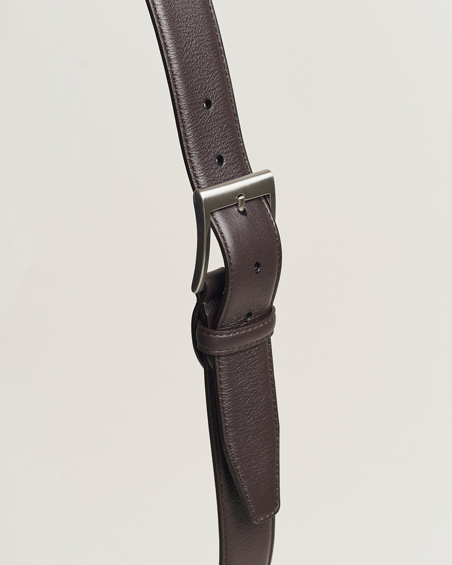 Heren | Riemen | Canali | Classic Leather Belt Dark Brown Calf