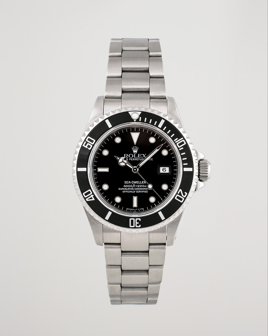 Heren | Rolex Pre-Owned Sea Dweller 16600 Oyster Perpetual Steel Black | Rolex Pre-Owned | Sea Dweller 16600 Oyster Perpetual Steel Black