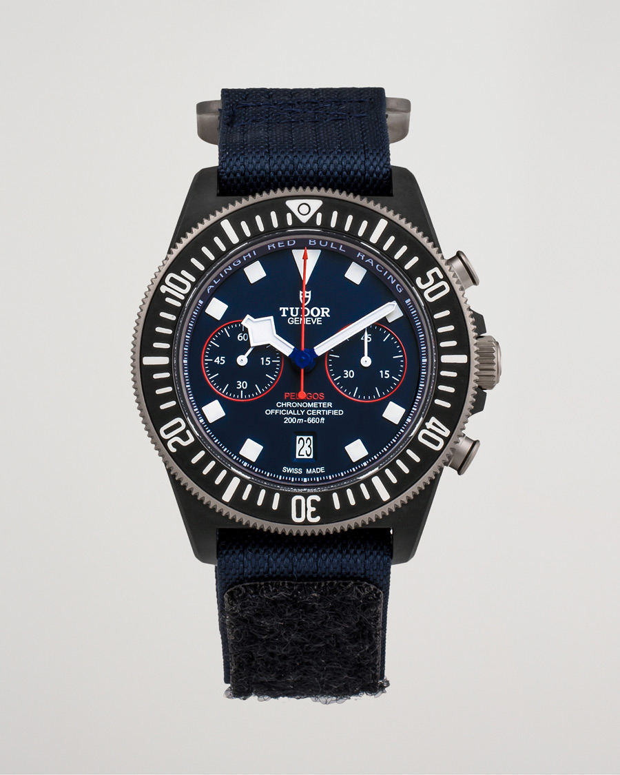 Heren | Tudor Pre-Owned FXD Chrono Alinghi Red Bull Racing Steel Blue | Tudor Pre-Owned | FXD Chrono Alinghi Red Bull Racing Steel Blue