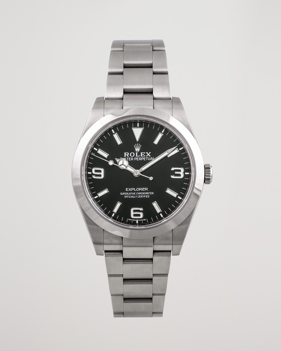 Heren | Rolex Pre-Owned Explorer 39mm 214270 Steel Black | Rolex Pre-Owned | Explorer 39mm 214270 Steel Black