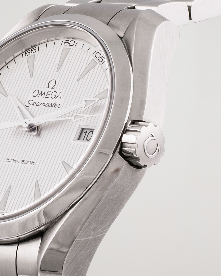 Heren | Omega Pre-Owned Seamaster Aqua Terra Steel White | Omega Pre-Owned | Seamaster Aqua Terra Steel White