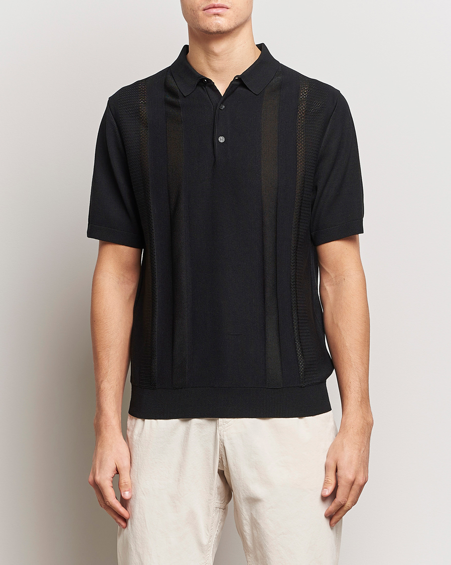 Heren | Sale | J.Lindeberg | Ryce Texture Blocking Polo Black