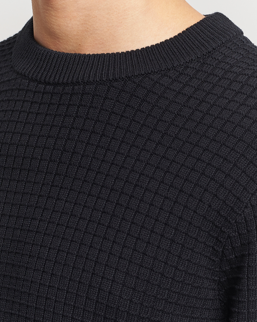 Heren | Truien | J.Lindeberg | Archer Structure Sweater Black