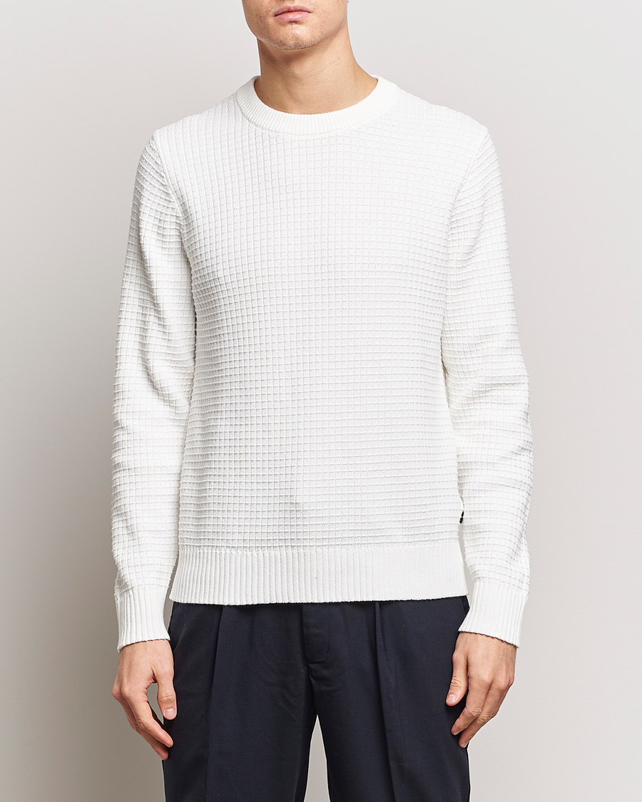 Heren | Business & Beyond | J.Lindeberg | Archer Structure Sweater Cloud White