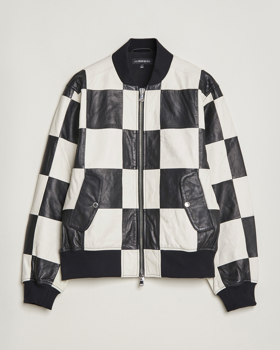 Heren | Jassen | J.Lindeberg | Milan Patchwork Leather Jacket Black