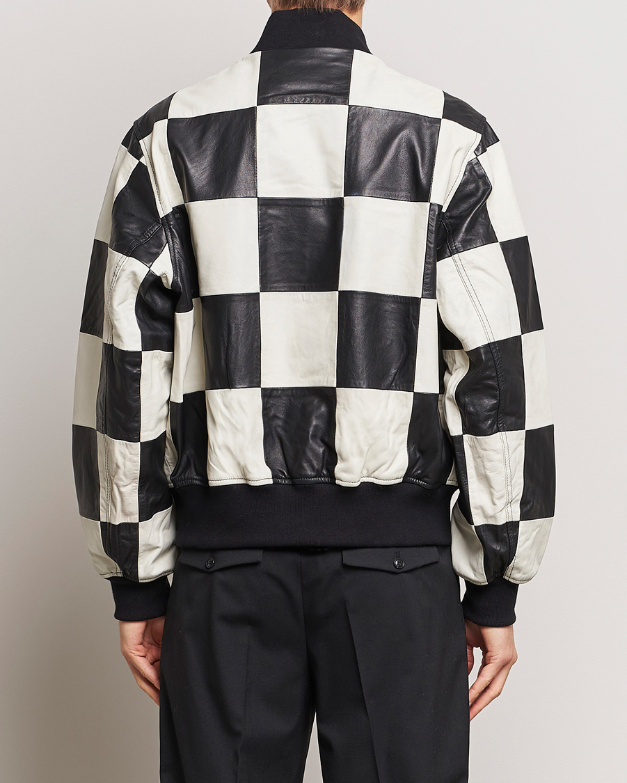 Heren | Jassen | J.Lindeberg | Milan Patchwork Leather Jacket Black