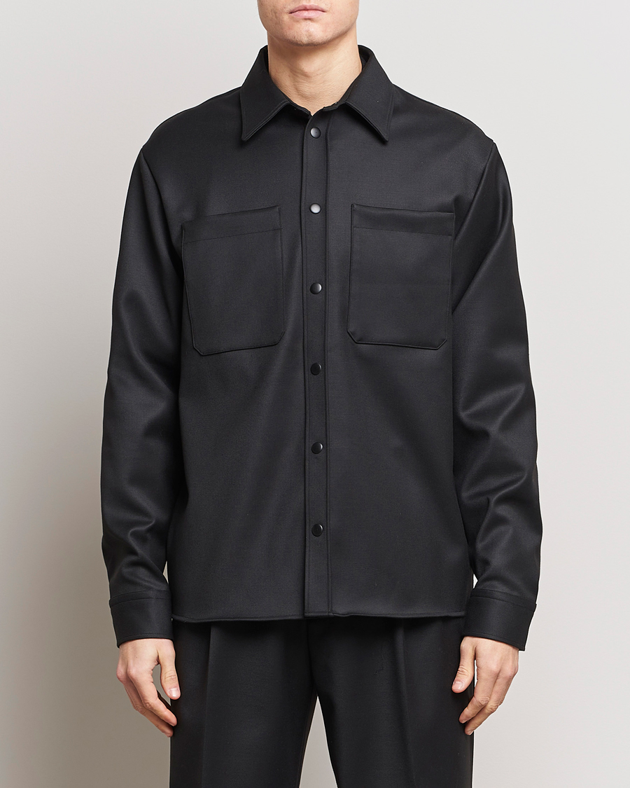 Heren | Kleding | J.Lindeberg | Coen Double Face Overshirt Black