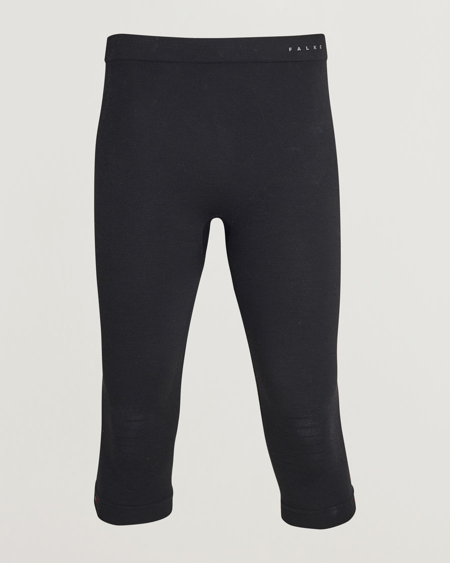 Heren | Broeken | Falke | Sport 3/4 Tights Wool Tech Light Black