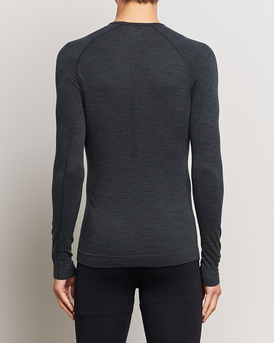 Heren | Thermisch Ondergoed | Falke Sport | Falke Long Sleeve Wool Tech Shirt Black