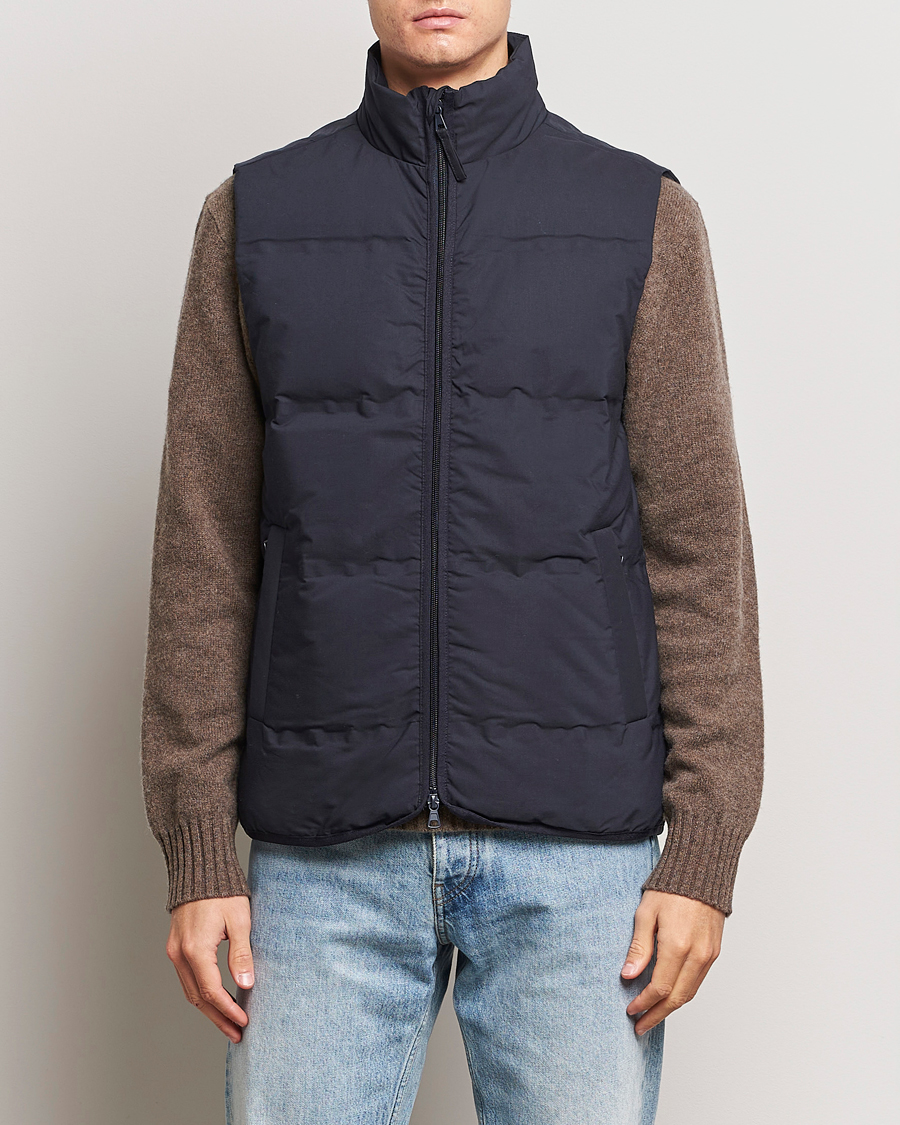 Heren | Business & Beyond | A Day's March | Alford Puffer Vest Navy